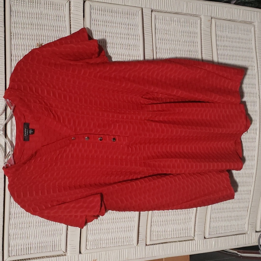 Red blouse